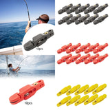 Maxbell 10 Pieces Downrigger Release Clips Line Release for Kite Planer Board Weight Black