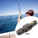 Maxbell 10 Pieces Downrigger Release Clips Line Release for Kite Planer Board Weight Black