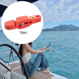 Maxbell 10 Pieces Downrigger Release Clips Line Release for Kite Planer Board Weight Red