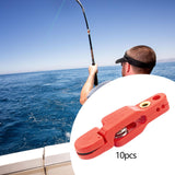 Maxbell 10 Pieces Downrigger Release Clips Line Release for Kite Planer Board Weight Red
