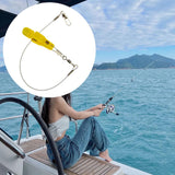 Maxbell 10 Pieces Downrigger Release Clips Line Release for Kite Planer Board Weight Yellow