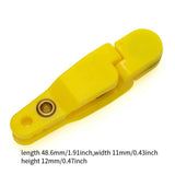 Maxbell 10 Pieces Downrigger Release Clips Line Release for Kite Planer Board Weight Yellow