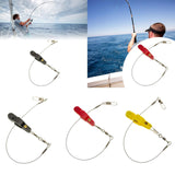Maxbell Fishing Release Clips Reusable with Steel Line for Fishing Trolling Black