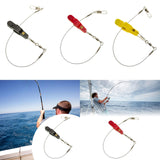 Maxbell Fishing Release Clips Reusable with Steel Line for Fishing Trolling Black