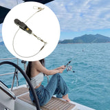 Maxbell Fishing Release Clips Reusable with Steel Line for Fishing Trolling Black