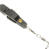 Maxbell Fishing Release Clips Reusable with Steel Line for Fishing Trolling Black