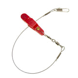 Maxbell Fishing Release Clips Reusable with Steel Line for Fishing Trolling Red