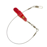 Maxbell Fishing Release Clips Reusable with Steel Line for Fishing Trolling Red