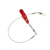 Maxbell Fishing Release Clips Reusable with Steel Line for Fishing Trolling Red