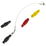 Maxbell Fishing Release Clips Reusable with Steel Line for Fishing Trolling Yellow