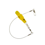 Maxbell Fishing Release Clips Reusable with Steel Line for Fishing Trolling Yellow
