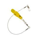 Maxbell Fishing Release Clips Reusable with Steel Line for Fishing Trolling Yellow