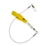 Maxbell Fishing Release Clips Reusable with Steel Line for Fishing Trolling Yellow