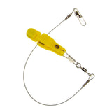 Maxbell Fishing Release Clips Reusable with Steel Line for Fishing Trolling Yellow