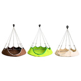 Maxbell Hanging Hammock Chair Outdoor Swing Seat for Kids for Housewarming Trip Home Brown