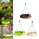 Maxbell Hanging Hammock Chair Outdoor Swing Seat for Kids for Housewarming Trip Home Brown