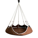 Maxbell Hanging Hammock Chair Outdoor Swing Seat for Kids for Housewarming Trip Home Brown