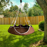 Maxbell Hanging Hammock Chair Outdoor Swing Seat for Kids for Housewarming Trip Home Brown