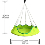 Maxbell Hanging Hammock Chair Outdoor Swing Seat for Kids for Housewarming Trip Home Green