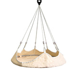 Maxbell Hanging Hammock Chair Outdoor Swing Seat for Kids for Housewarming Trip Home Beige