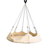 Maxbell Hanging Hammock Chair Outdoor Swing Seat for Kids for Housewarming Trip Home Beige
