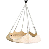 Maxbell Hanging Hammock Chair Outdoor Swing Seat for Kids for Housewarming Trip Home Beige