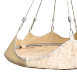 Maxbell Hanging Hammock Chair Outdoor Swing Seat for Kids for Housewarming Trip Home Beige