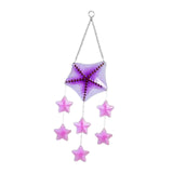 Maxbell Glass Sea Wind Chime Windbell Outdoor Housewarming Hanging Windchime Pendant Star 16x56.5cm