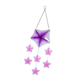 Maxbell Glass Sea Wind Chime Windbell Outdoor Housewarming Hanging Windchime Pendant Star 16x56.5cm