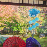 Maxbell Glass Sea Wind Chime Windbell Outdoor Housewarming Hanging Windchime Pendant Turtle 16x49cm