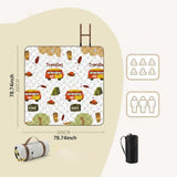 Maxbell Picnic Blanket Portable Foldable Outdoor Blanket for Lawn Traveling Backyard