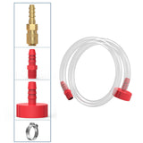Maxbell Hydraulic Steering Fluid Bleeder Kit DIY Boat Maintenance Sturdy Accessories Red