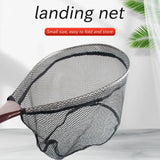 Maxbell Fishing Mesh Net Folding Landing Net for Saltwater Freshwater Outdoor Black