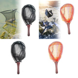 Maxbell Fishing Mesh Net Folding Landing Net for Saltwater Freshwater Outdoor Black