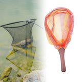 Maxbell Fishing Mesh Net Folding Landing Net for Saltwater Freshwater Outdoor Orange