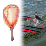 Maxbell Fishing Mesh Net Folding Landing Net for Saltwater Freshwater Outdoor Orange