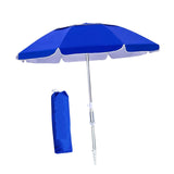 6ft Beach Umbrella with Sand Anchor Patio Parasol for Backyard Camping Patio