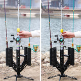 Boat Fishing Rod Holder 360 Degree Rotation Accessory Spinning Lure Rod Rack