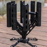 Boat Fishing Rod Holder 360 Degree Rotation Accessory Spinning Lure Rod Rack