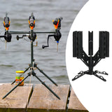Boat Fishing Rod Holder 360 Degree Rotation Accessory Spinning Lure Rod Rack