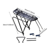 Maxbell Bike Rear Cargo Rack Durability Bracket Accessories Practical Aluminum Alloy Style C