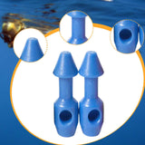 Maxbell 2 Pieces Speargun Band Wishbone Inserts Spearfishing Accessories for Outdoor Blue