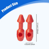 Maxbell 2 Pieces Speargun Band Wishbone Inserts Spearfishing Accessories for Outdoor Red