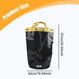 Maxbell Tree Climbing Rope Bag Portable PVC for Outdoor Rock Climbing Mountaineering 30L