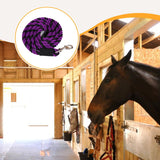 Maxbell Horse Lead Rope Barn Rein Lunge Line for Horses for Horse Livestock Training Purple Pink