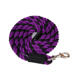 Maxbell Horse Lead Rope Barn Rein Lunge Line for Horses for Horse Livestock Training Purple Pink
