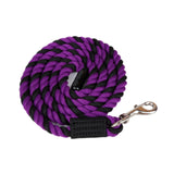 Maxbell Horse Lead Rope Barn Rein Lunge Line for Horses for Horse Livestock Training Purple Pink