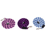 Maxbell Horse Lead Rope Barn Rein Lunge Line for Horses for Horse Livestock Training Purple Pink