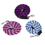 Maxbell Horse Lead Rope Barn Rein Lunge Line for Horses for Horse Livestock Training Purple Pink
