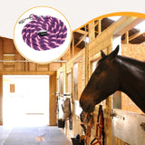 Maxbell Horse Lead Rope Barn Rein Lunge Line for Horses for Horse Livestock Training Pink Purple